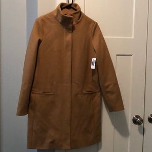 Old Navy soft-brushed funnel-neck coat